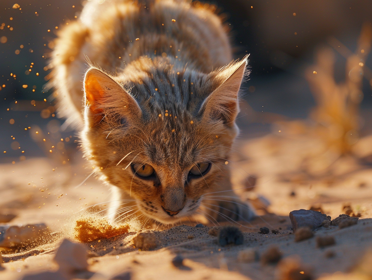 chat des sables : comportement et habitat du félin du désert -  chat des sables